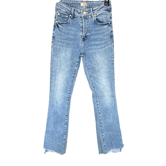 Mother The Looker Ankle Step Fray Size 25 Blue Jeans Exposed Secret Sister - Picture 2 of 15